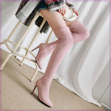 Lola Suede Thigh-High Boots