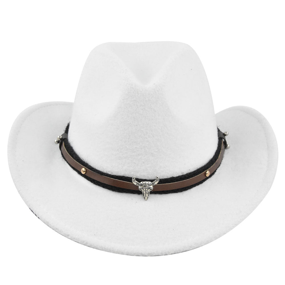 Western Bell Shape Curved Brim Cowboy Hat