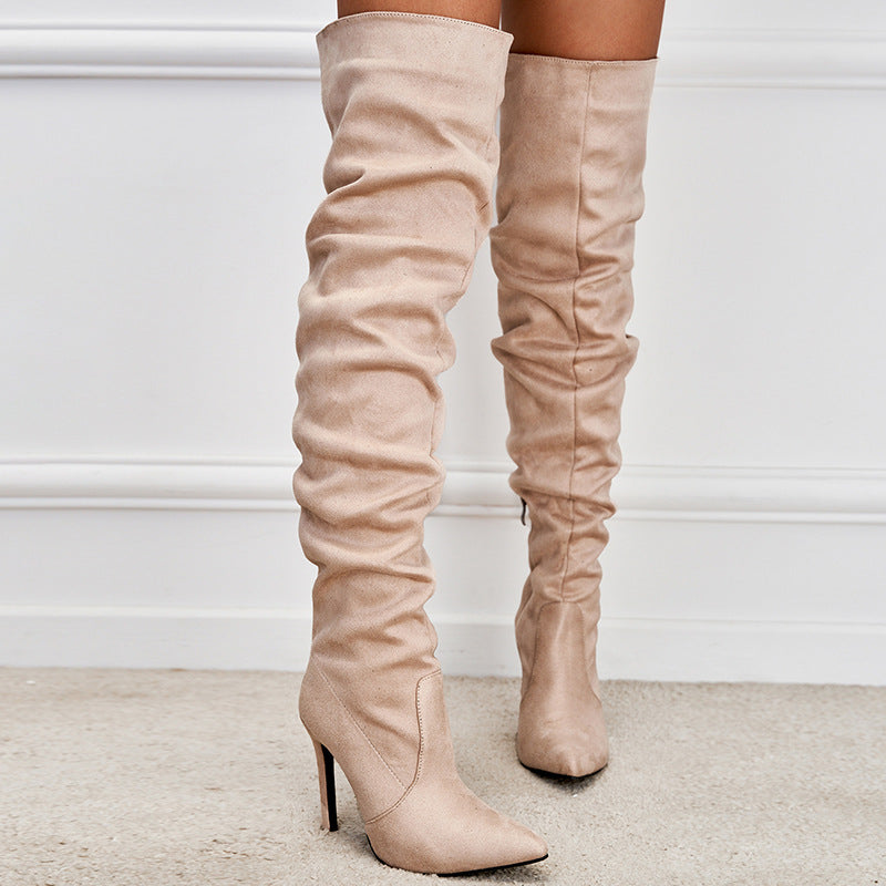 Seductive Chic Over-The-Knee Stiletto Boots