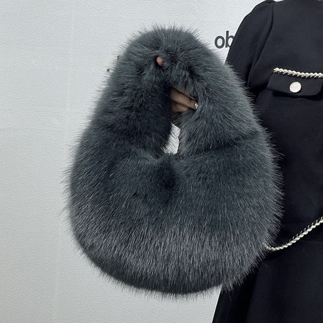 PETRA FAUX FUR HANDBAG