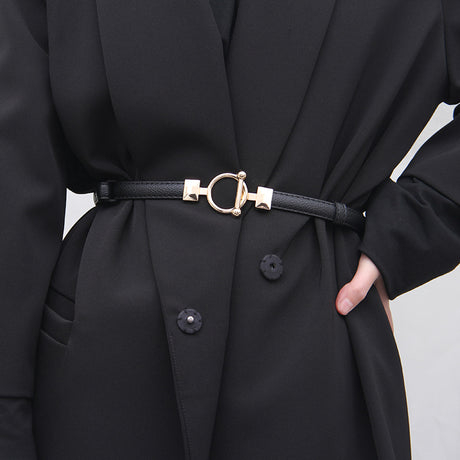 All-match Thin Leather Belt