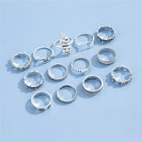 Silver Alice Ring Set