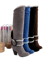 Flirty Chic Knee High Heeled Boots