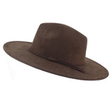 Broad-brimmed Suede Cowboy Hat