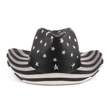 Double-layer Printed Straw Cowboy Hat