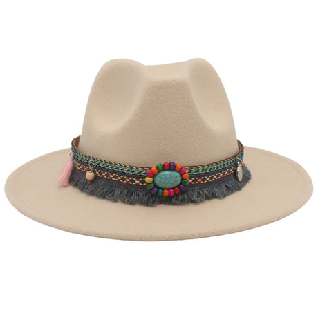 Gemstone Embellished Ethnic Cowboy Hat