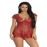 Red Lace Babydoll Lingerie