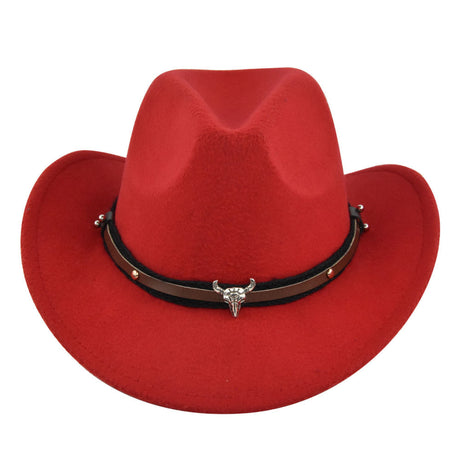 Western Bell Shape Curved Brim Cowboy Hat