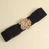 Flower Buckle Stretch Belt