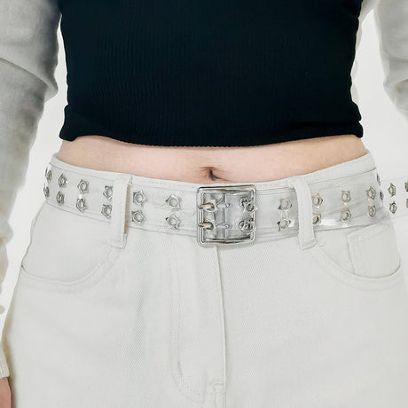 Stellar Perforated Hollow Waist Belt