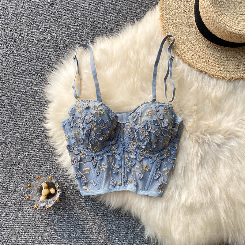 Embroidered Delight Bra