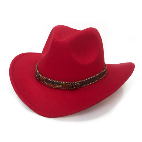 Metal Leaf Belt Cowboy Hat