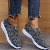 Stripe Knit Sock Shoes