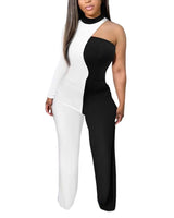 Printed Slim Fit Off-the-Shoulder Jumpsuit