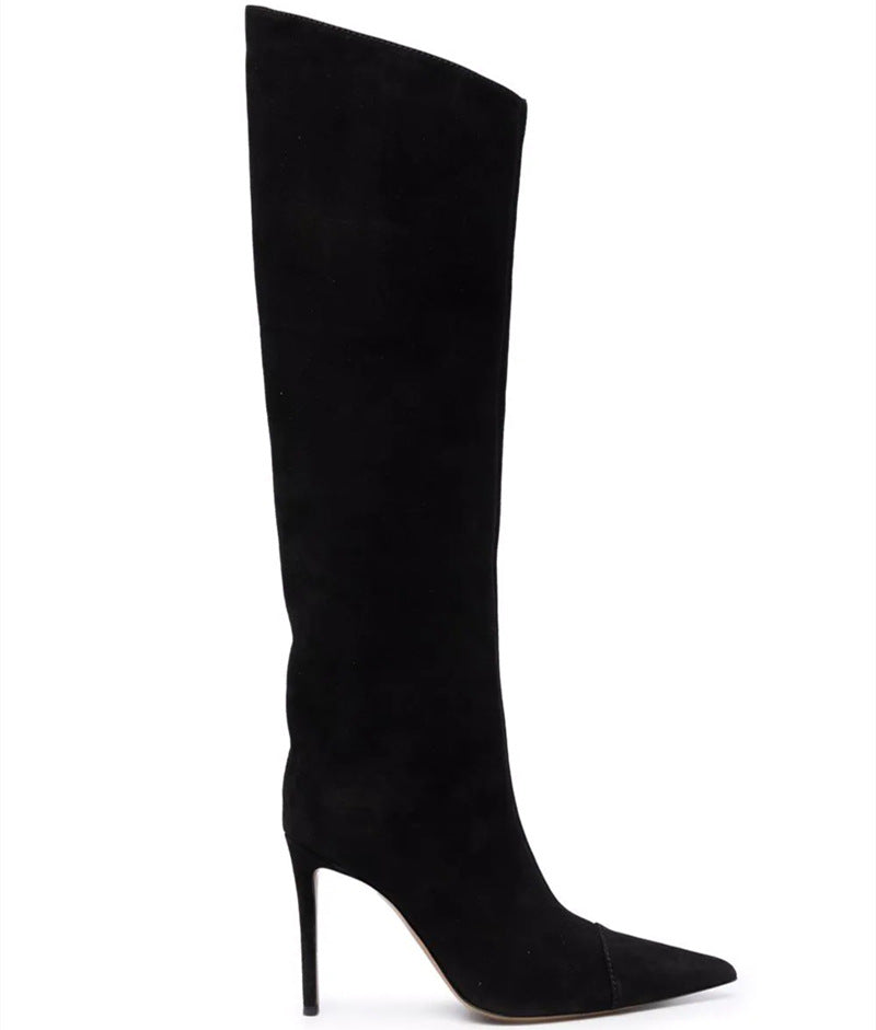 Seductive Siren Patent Leather Knee Boots