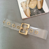 Holly Clear Gold Belt