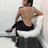 Pearl Chain Fancy Jumpsuit