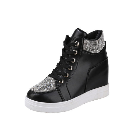 Rhinestone Sparkle Lace-up Sneakers Shoes